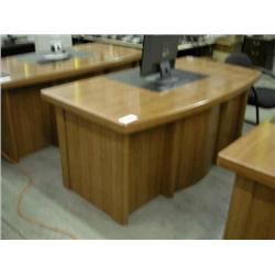 Maple - Bow Front Executive Desk