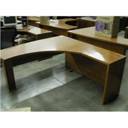 Curve Front Maple Desk