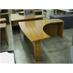 Curve Front Maple Desk