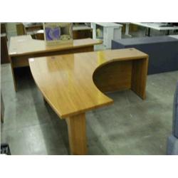Curve Front Maple Desk