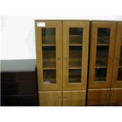 Maple Cabinet w/ Glass Doors