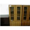 Image 1 : Maple Cabinet w/ Glass Doors