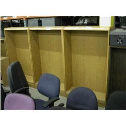 3 Oak Bookcases