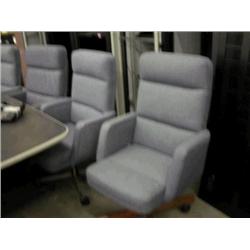 10 Blue Conference Chairs