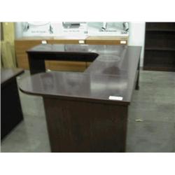 Mahogany Executive Desk w/ Bullet Top