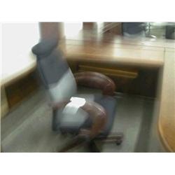 High Back Executive Chair w/ Cherry Arms