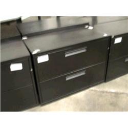 Black 2 Drawer Lateral File