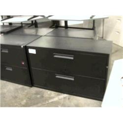 Black 2 Drawer Lateral File