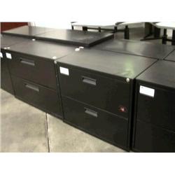 Black 2 Drawer Lateral File
