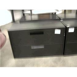 Black 2 Drawer Lateral File