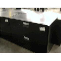 Black 2 Drawer Lateral File