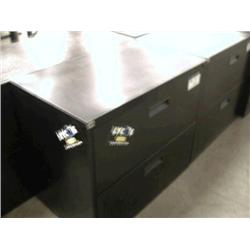 Black 2 Drawer Lateral File