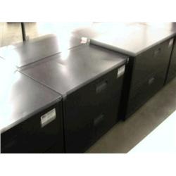 Black 2 Drawer Lateral File