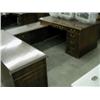 Image 1 : Traditional Mahogany Desk w/ Credenza