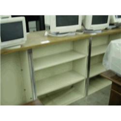Beige Metal Bookcase