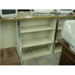 Beige Metal Bookcase