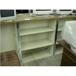 Beige Metal Bookcase