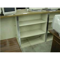 Beige Metal Bookcase