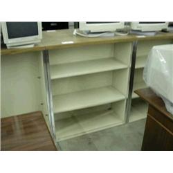 Beige Metal Bookcase