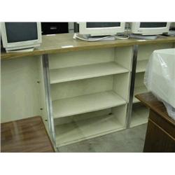 Beige Metal Bookcase