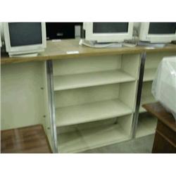 Beige Metal Bookcase