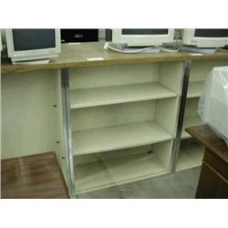 Beige Metal Bookcase