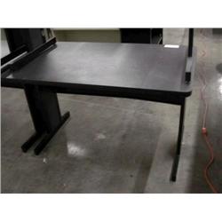 4' Dark Gray Computer Table