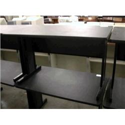 4' Dark Gray Computer Table