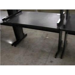 4' Dark Gray Computer Table