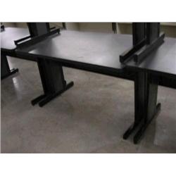 4' Dark Gray Computer Table