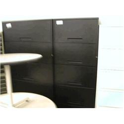5 Drawer Black Cabinet 30"