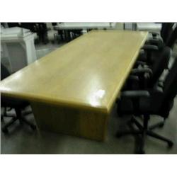 10' Oak Board Room Table