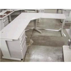 Gray Corner Work Station - 3 pc