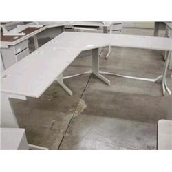 Gray Corner Work Station - 3 pc