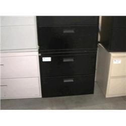 Black 2 Drawer Lateral File