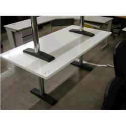 6' x 3' White Table