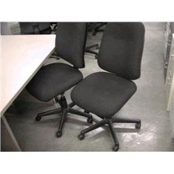 Black Task Chairs - No Arms 25 Pieces