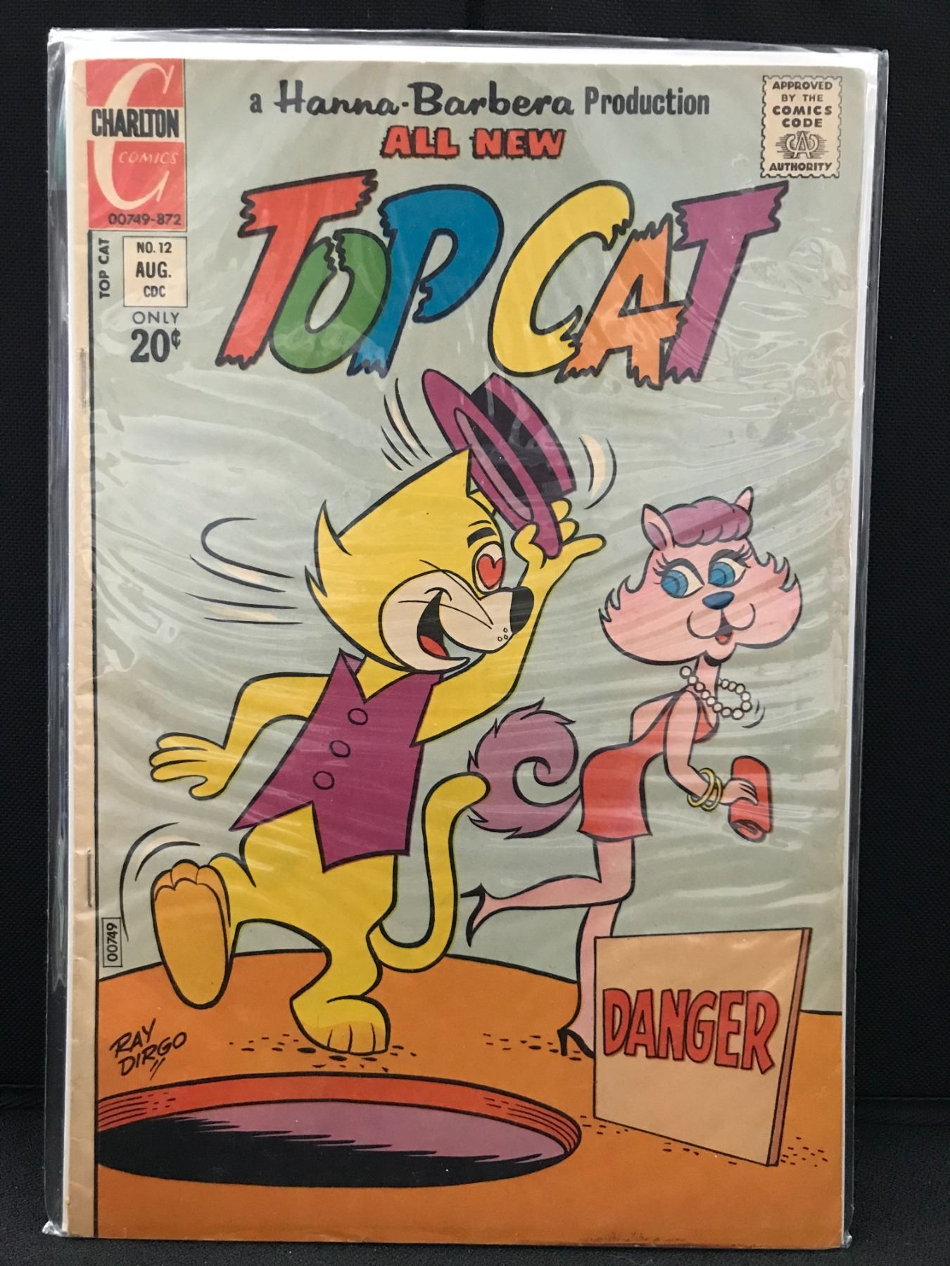 CHARLTON COMICS NO 12 HANNA BARBERA TOP CAT charlton-comics-no-12-hanna-barbera-top-cat