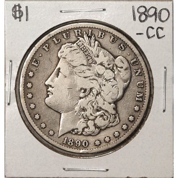 1890-CC $1 Morgan Silver Dollar Coin