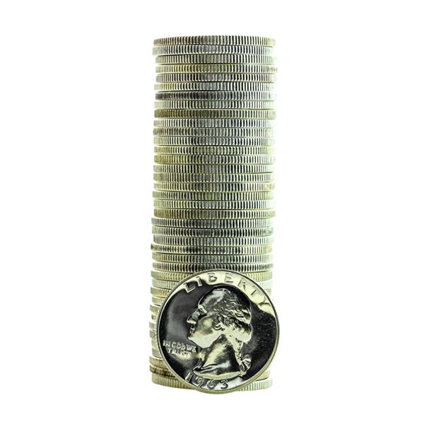 Roll of (40) Proof 1963 Washington Quarter Coins