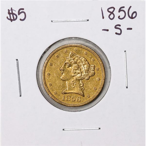 1856-S $5 Liberty Head Half Eagle Gold Coin