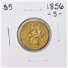 Image 1 : 1856-S $5 Liberty Head Half Eagle Gold Coin