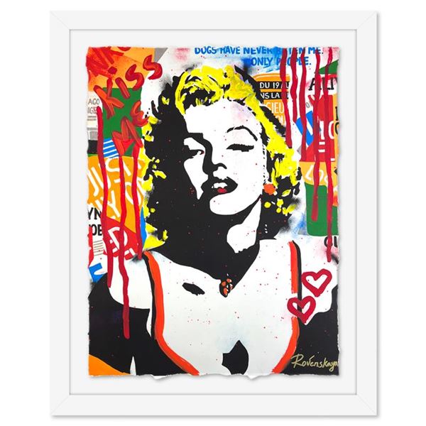 Nastya Rovenskaya "The Shadow of Marilyn" Original Mixed Media on Paper