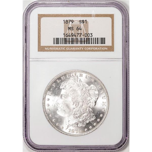 1879 $1 Morgan Silver Dollar Coin NGC MS64