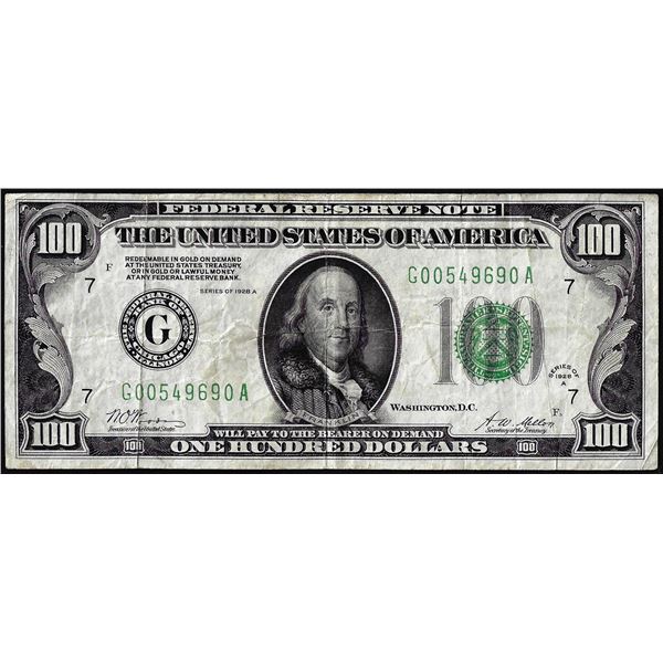 1928A $100 Federal Reserve Note Chicago