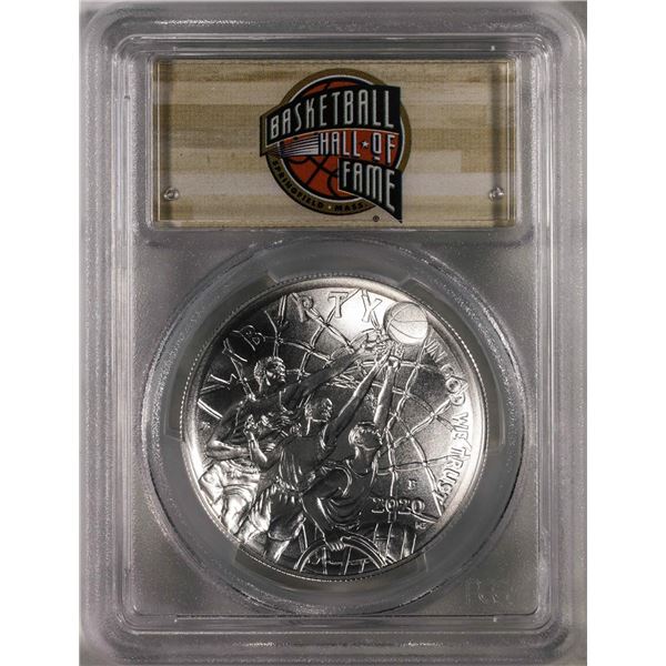 2020-P $1 Basketball Hall of Fame Silver Dollar Coin PCGS MS70 First Date of Issue