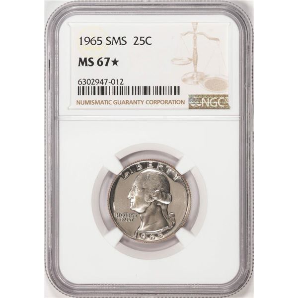 1965 SMS Washington Quarter Coin NGC MS67* star