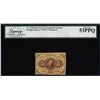 Image 1 : 1862 First Issue 5 Cents Fractional Currency Note Fr.1230 Legacy About New 53PPQ