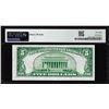 Image 2 : 1929 $5 The First NB & Trust Co. New Haven, CT CH# 2 National PMG Choice About Unc 58