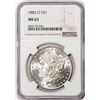 Image 1 : 1883-O $1 Morgan Silver Dollar Coin NGC MS63